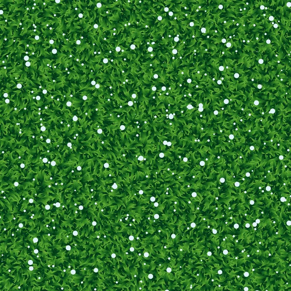 Seamless Grass Snow Grass Snow Texture Plane Perpendicular Green Grass — Stock Vector