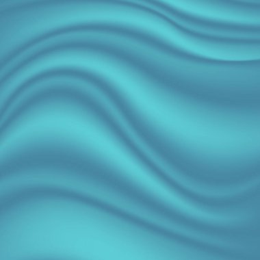 Mavi ipek kumaş arka plan vektörü. Arka plan örtüsü narin mavi ipek ve tüyler. Vektör illüstrasyonu