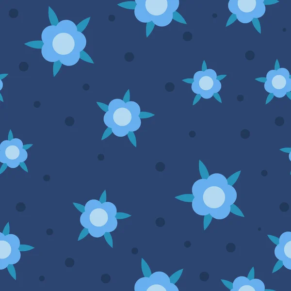 Trendiges Nahtloses Muster Mit Handgezeichneten Dekorativen Blumen Blumenvektormuster Für Textilien — Stockvektor
