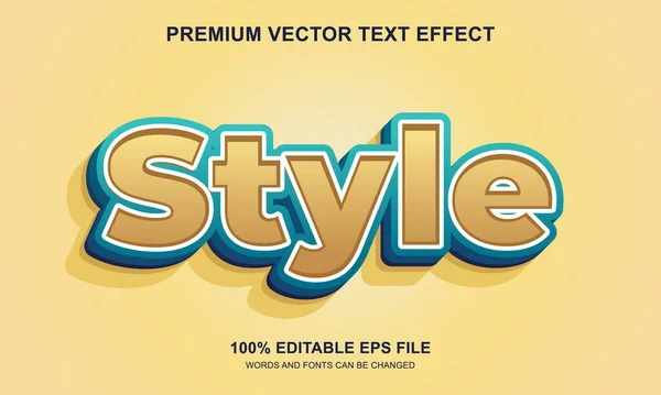 Bewerkbare Tekst Effecten Stijl Tekst Effecten — Stockvector