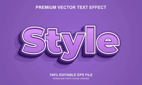 Redigerbara Texteffekter Stiltexteffekter — Stock vektor