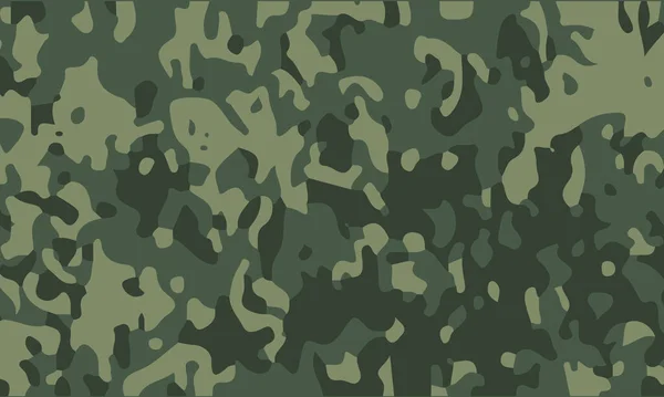 Textur Militär Kamouflage Armé Grön Jakt Kamouflage Militär Bakgrund Vektorillustration — Stock vektor