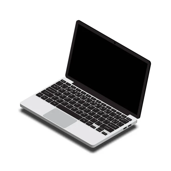 Isometrischer Laptop Vector Isometrischer Laptop Computer Vektorillustration — Stockvektor