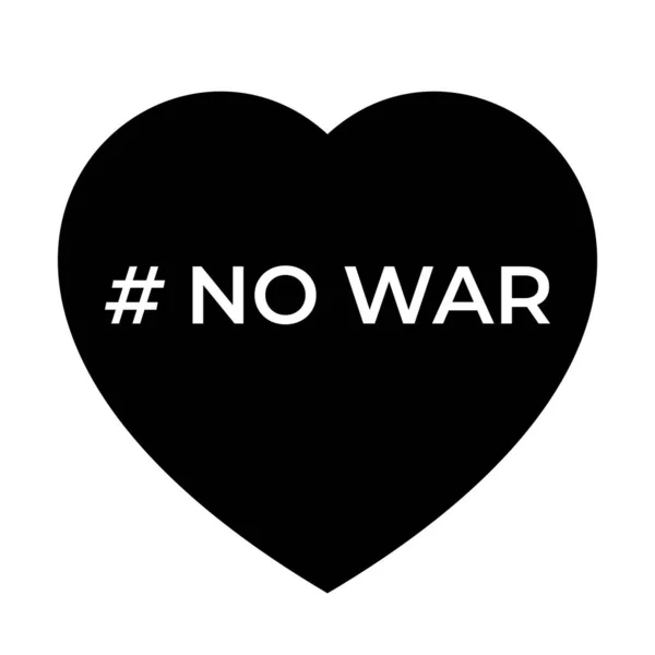 Nincs Háborús Üzenet Béke Koncepció Nincs Háborús Ikon Mentsd Meg — Stock Vector