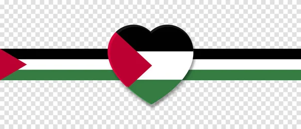 Palästinensische Nationalflagge Vektorillustration — Stockvektor
