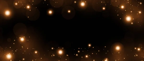 Блискучі Частинки Казкового Пилу Світло Чарівна Концепція Світловий Пил Пиле — стоковий вектор