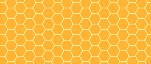 Golden Honeyed Comb Grid Texture Geometric Hive Hexagonal Honeycombs Gold — Stock Vector
