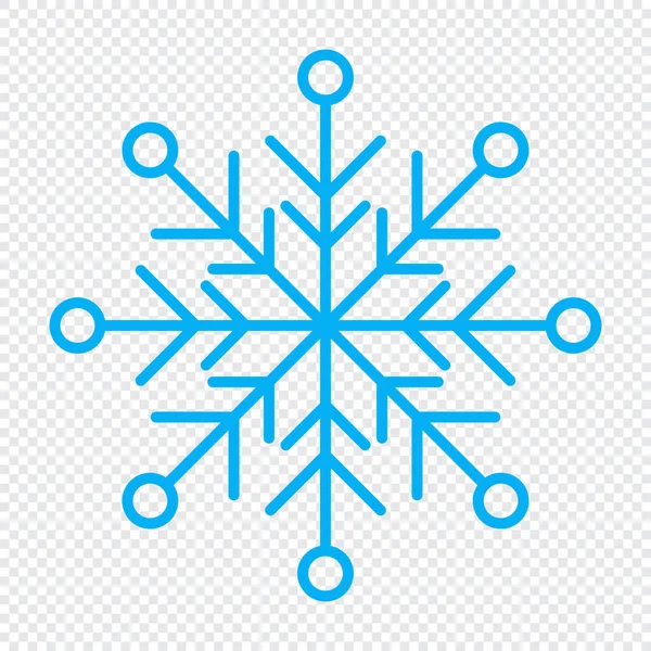 Νιφάδα Χιονιού Εικόνα Νιφάδας Χιονιού Απλή Νιφάδα Χιονιού Εικονίδιο Γραμμή — Διανυσματικό Αρχείο