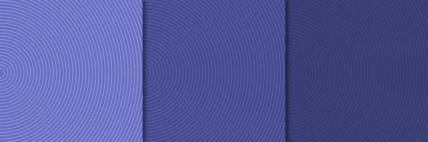 Σύνολο Αφηρημένων Κυκλικών Γραμμών Καμπύλης Μοντέρνο Χρώμα Ρίγες Υφή Σχεδιασμό — Διανυσματικό Αρχείο