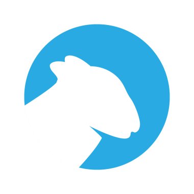 Sheep head silhouette. Sheep symbol. Ram head silhouette. Vector illustration. Farm animal icon isolated on white background.