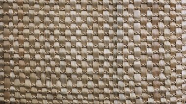 El yapımı kamış deseni. El işi sazlığın arka planı geleneksel Tayland desenlerinde mobilya ya ya da aletler için dokuma. Seçici odak