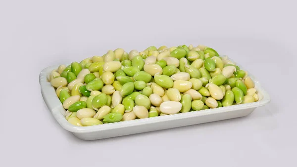 Stack Green Flat Beans Hyacinth Bean Flat Bean Surti Papdi — Stock Photo, Image