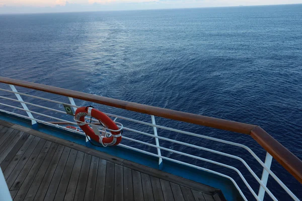 Open Deck Cruise Ship Sea View — Stock Photo, Image