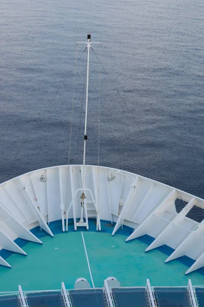 Wide Angle Shot Front Cruise Ship Summer Time — Fotografia de Stock