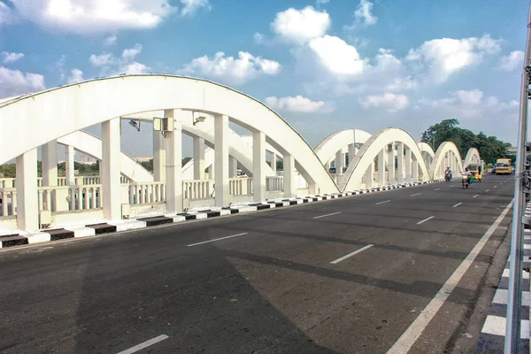 Arch Napier Bridge Chennai Road Tamlin Nadu India Road — Foto de Stock