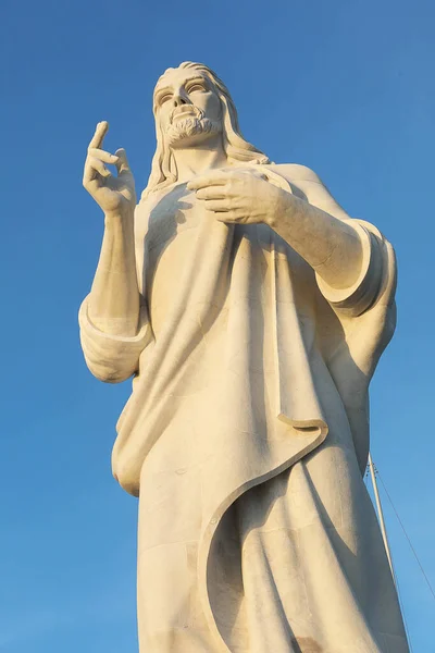 Christ Havana Cristo Habana Sculpture Representing Jesus Nazareth Hilltop Casablanca — Stock Photo, Image