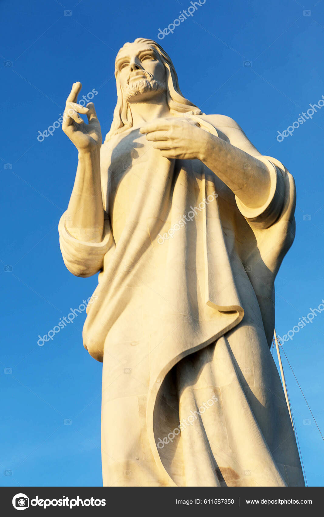 Christ Havana Cristo Habana Large Sculpture Jesus Nazareth Stock Photo