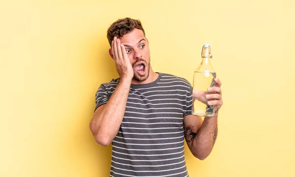 Young Handsome Man Feeling Happy Excited Surprised Water Concept — Stock Photo, Image