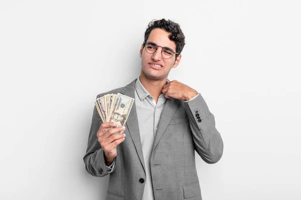 Hispanic Stilig Man Känner Sig Stressad Orolig Trött Och Frustrerad — Stockfoto