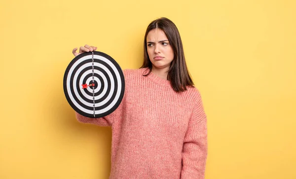 Känna Sig Ledsen Upprörd Eller Arg Och Titta Sidan — Stockfoto