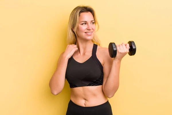 Blonde Jolie Femme Sentant Stressée Anxieuse Fatiguée Frustrée — Photo