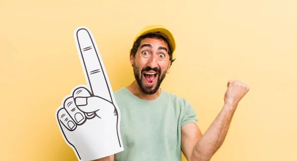 Crazy Fan Number One Hand — Stock Photo, Image