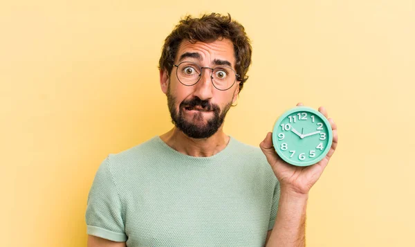 Crazy Man Alarm Clock — Stock Photo, Image