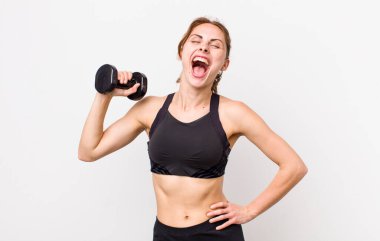 young adult pretty woman. fitness concept