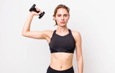 young adult pretty woman. fitness concept