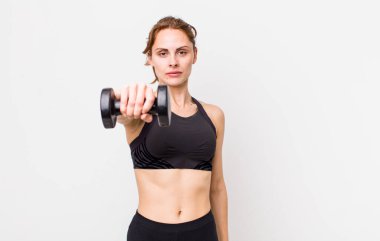 young adult pretty woman. fitness concept