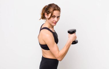 young adult pretty woman. fitness concept