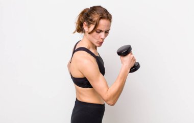 young adult pretty woman. fitness concept