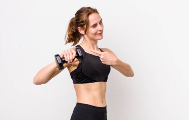 young adult pretty woman. fitness concept