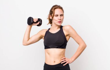 young adult pretty woman. fitness concept