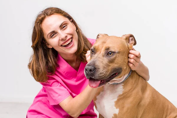 Young Adult Pretty Woman Veterinarian Concept — Stock Photo, Image