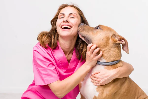 Young Adult Pretty Woman Veterinarian Concept — Stock Photo, Image