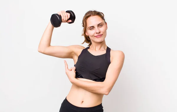 Young Adult Pretty Woman Fitness Concept — Stockfoto