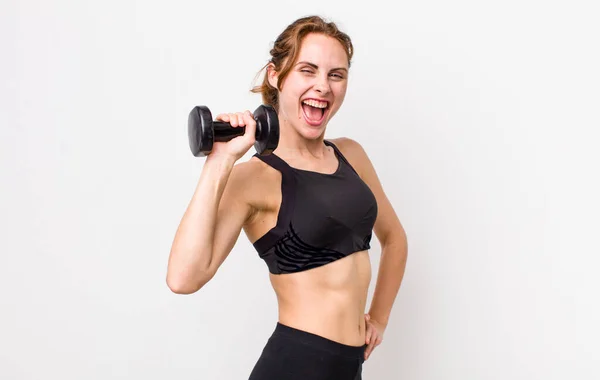 Young Adult Pretty Woman Fitness Concept — Stockfoto