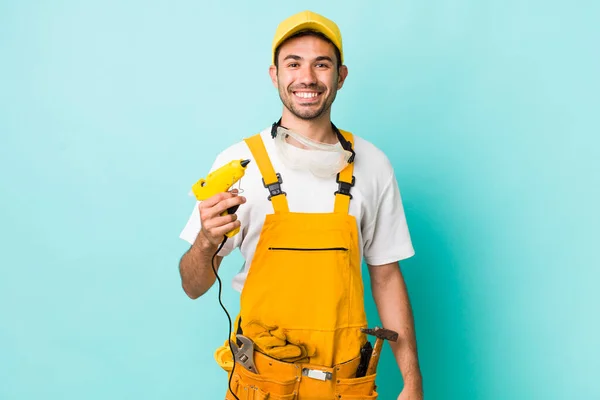 Young Adult Man Handyman Repairman Concept — Fotografia de Stock