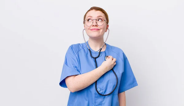 Young Adult Pretty Woman Nurse Concept — Stockfoto