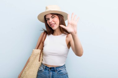 young adult pretty woman summer concept