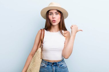 young adult pretty woman summer concept