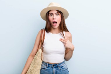 young adult pretty woman summer concept