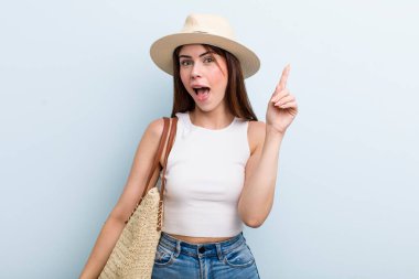 young adult pretty woman summer concept