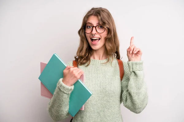 Young Girl Books University Student Concenpt — ストック写真