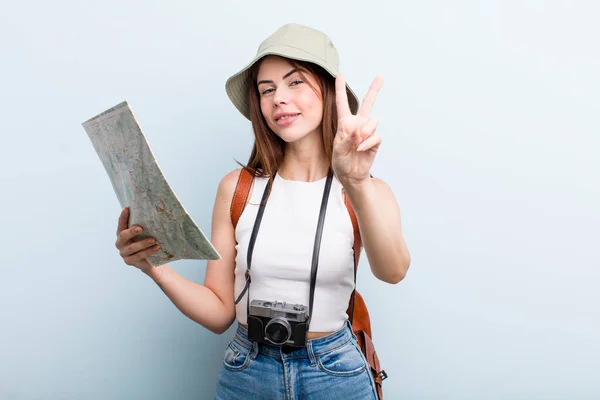 Young Adult Pretty Woman Tourist Concept — Zdjęcie stockowe