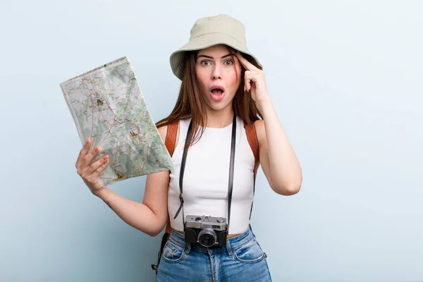 Young Adult Pretty Woman Tourist Concept — Fotografia de Stock