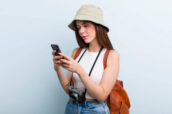 Young Adult Pretty Woman Tourist Concept — Stockfoto