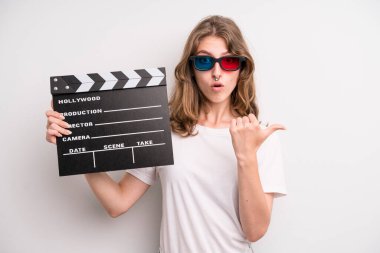 teenager girl. movie and film concept