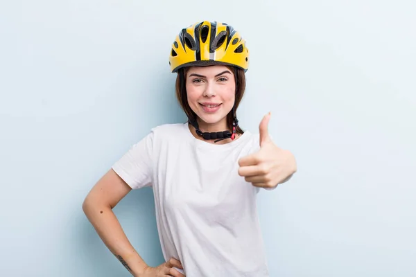 Young Adult Pretty Woman Bike Concept — Stok fotoğraf